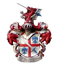 The Baron&#039;s Coat of Arms - traditionally carved by master hand