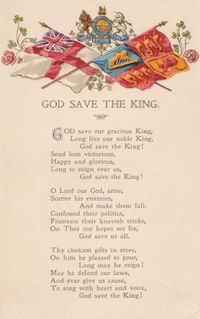British National Anthem &#039;God Save The King&#039;