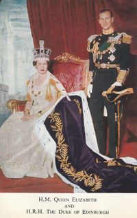 HM Queen Elizabeth &amp; HRH The Duke of Edinburgh Coronation 1953