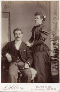 Lord &amp; Lady - Antique cabinet photo c.1890