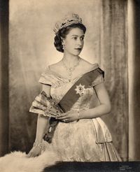 Queen Elizabeth II Official Coronation Photo 1952