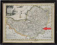 Somerset Map 1766 - arrow points to North Cadbury
